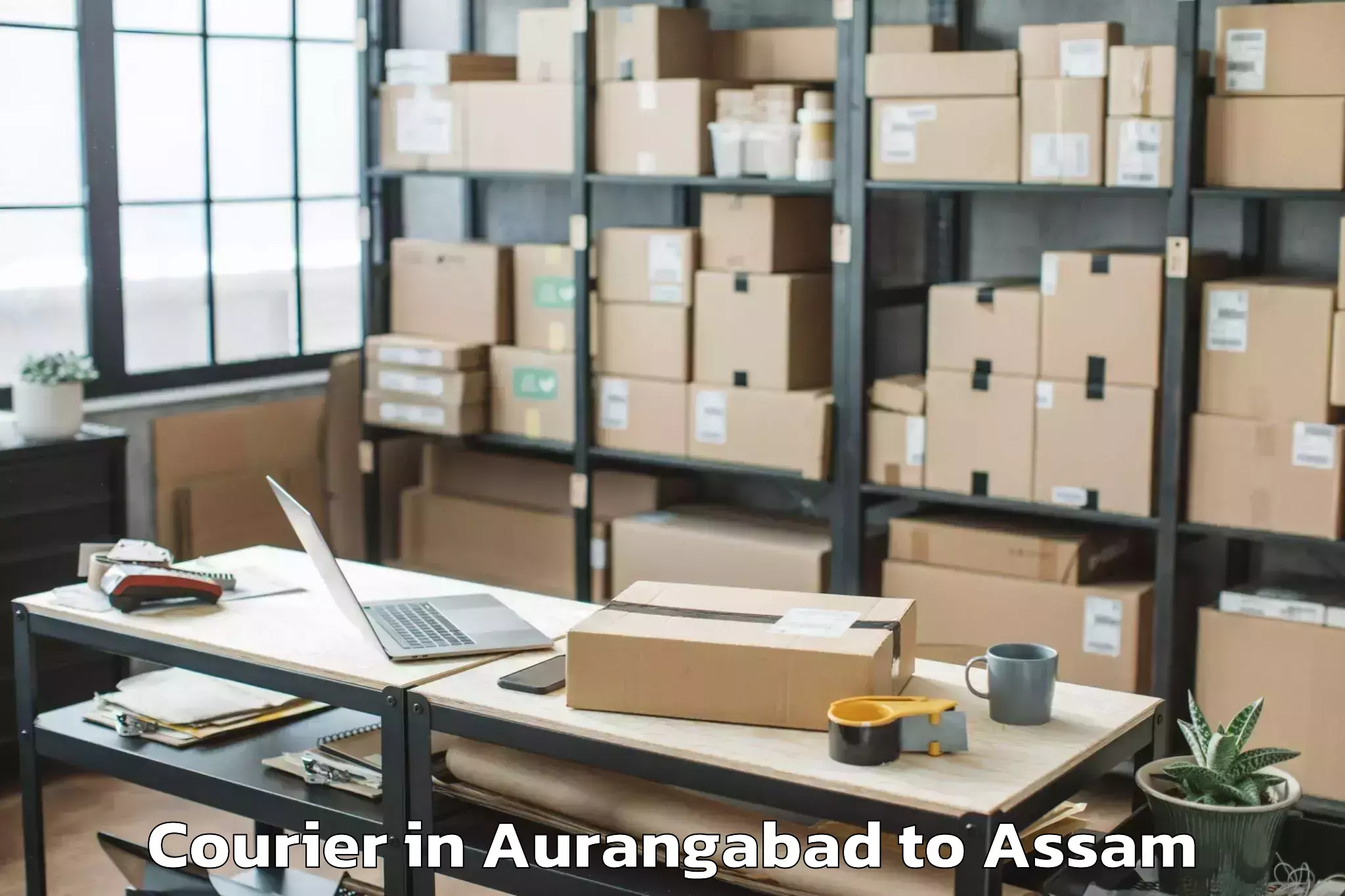 Book Aurangabad to Mankachar Courier Online